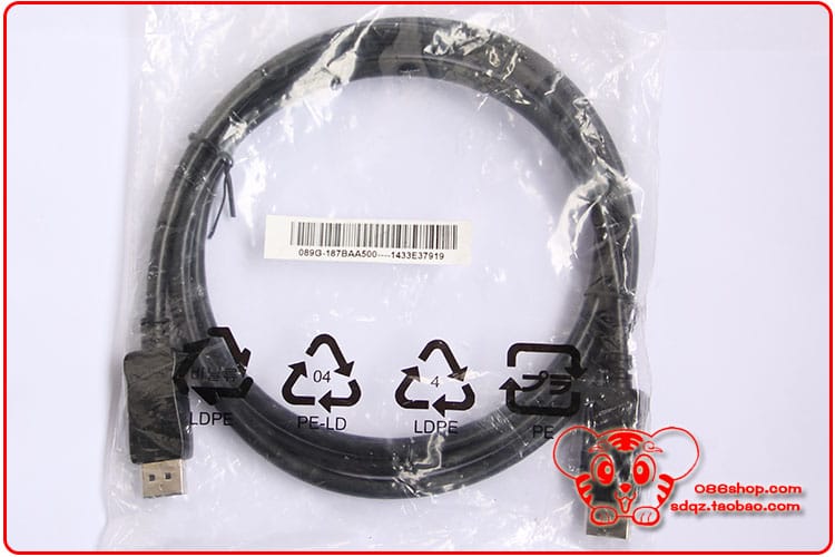 戴尔原装DP对DP bizlink 真DP1.2标准 支持4K高清线DisplayPort 4K 60HZ 3840*2160 089G-187baa500