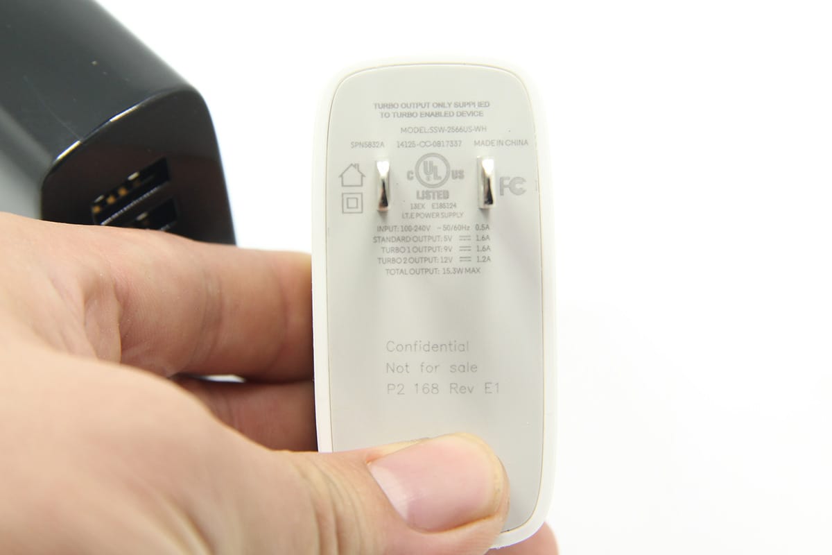 摩托罗拉手机平板快速充电器 15.3w qc快充ssw-2566us-wh 5V/9V/12V多电压输出