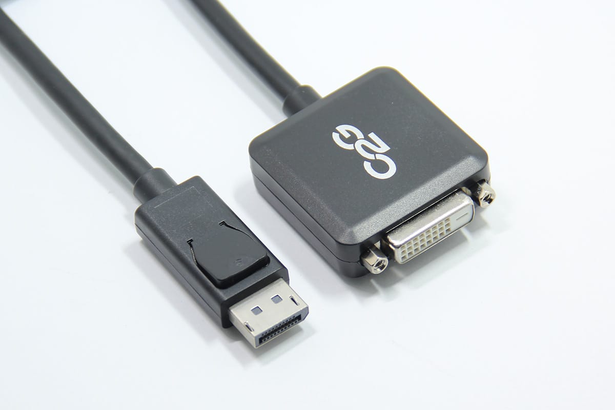 新到货C2G原装进口dp转dvi 8in dp m to dvi f blk视频转dvi视频线高清信号