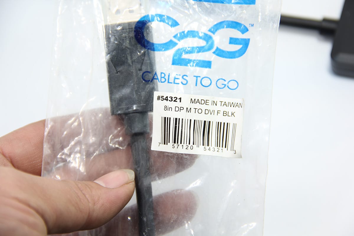 新到货C2G原装进口dp转dvi 8in dp m to dvi f blk视频转dvi视频线高清信号