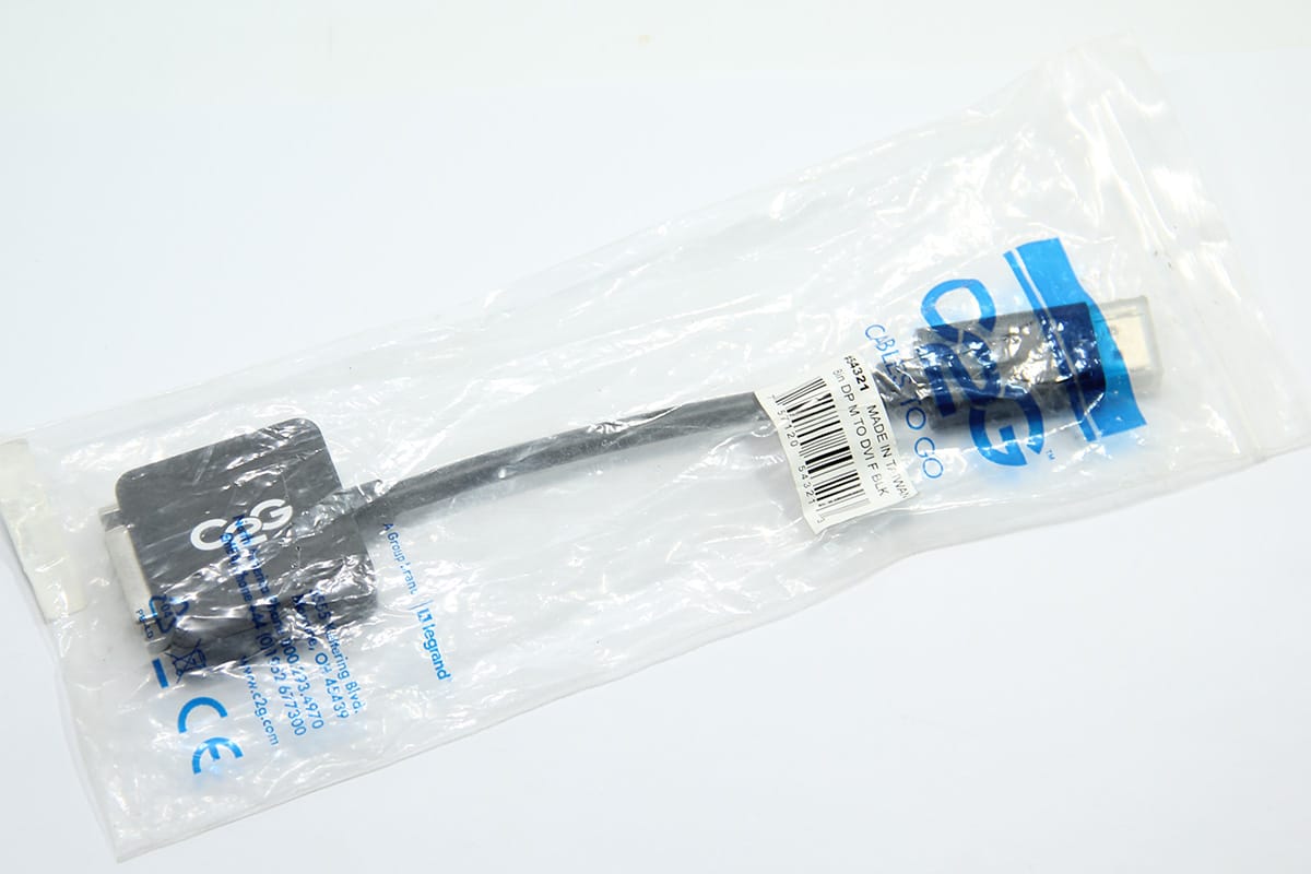 新到货C2G原装进口dp转dvi 8in dp m to dvi f blk视频转dvi视频线高清信号