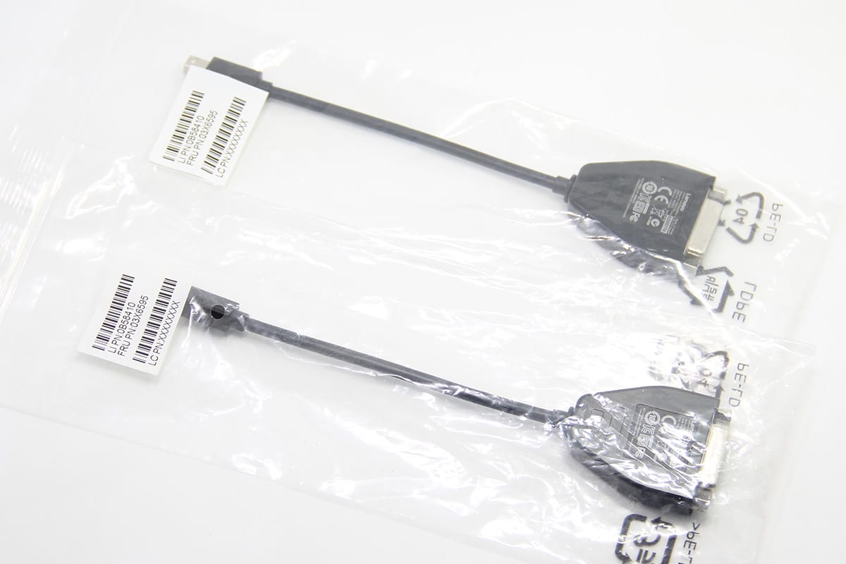 新到货原装全新联想迷你dp转dvi 雷电转dvi视频信号转接线03x6595