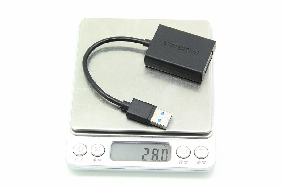 新到货美国Insignia影雅NS-PU95203 USB外置显卡3.0转VGA多屏炒股适配器