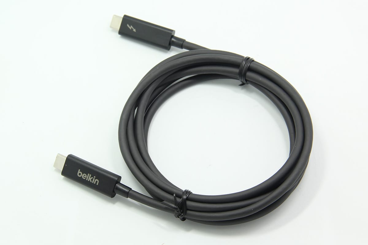 最新到货原装贝尔金雷电3连接线5K高清Type-C数据线公对公40Gbps Thunderbolt 3 2米