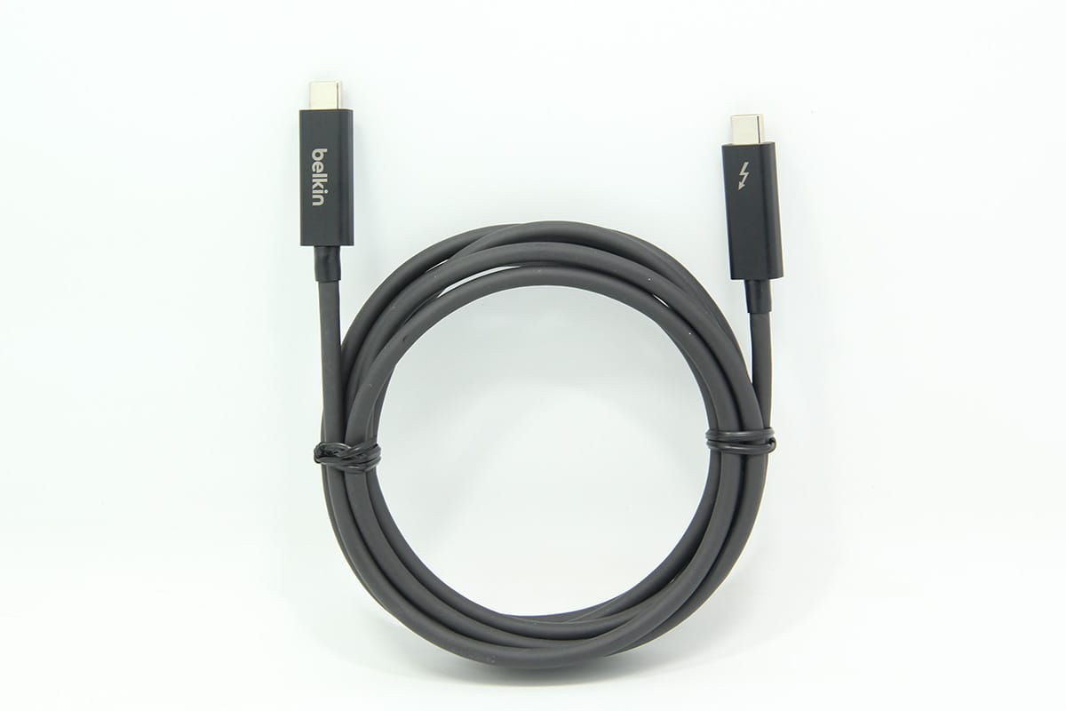 最新到货原装贝尔金雷电3连接线5K高清Type-C数据线公对公40Gbps Thunderbolt 3 2米