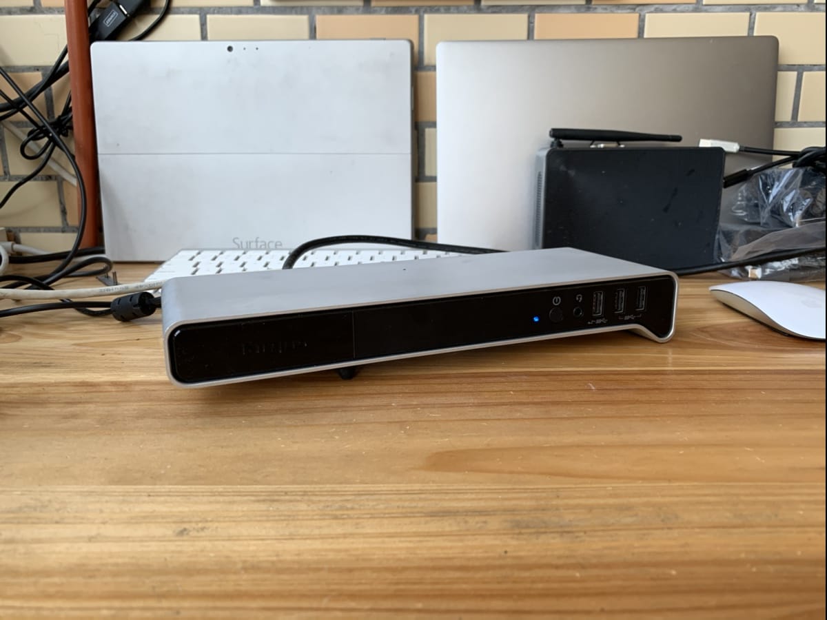 泰格斯 Dock210 雷电2扩展坞 7个USB3.0 双DP 千兆以太网 1个雷电2扩2个DP显示器