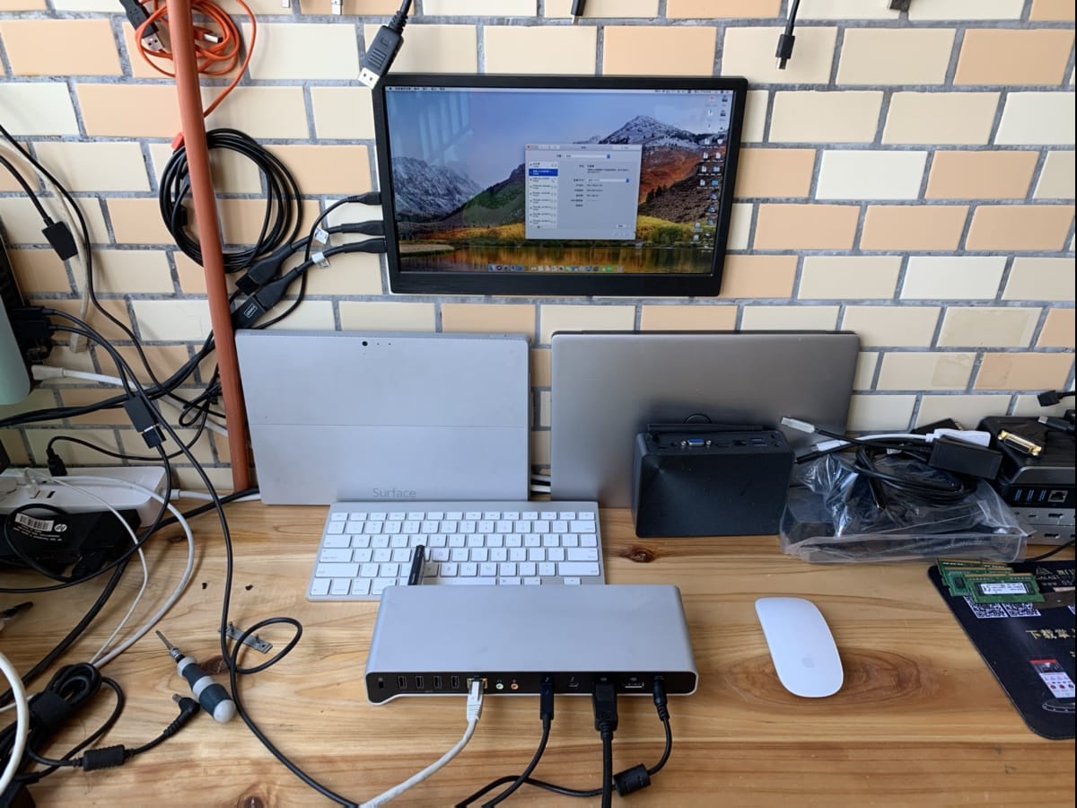 泰格斯 Dock210 雷电2扩展坞 7个USB3.0 双DP 千兆以太网 1个雷电2扩2个DP显示器