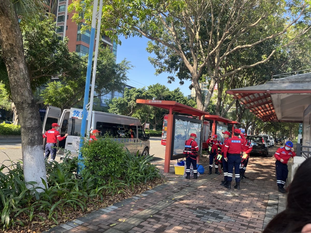 清远救援演练，难道要下大雨，最近预报是有极端天气，连续大暴雨。