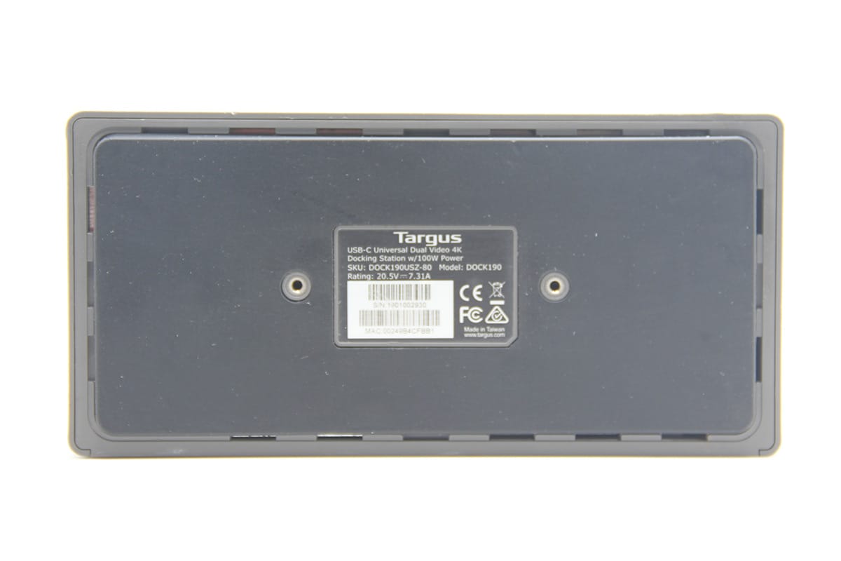 美国泰格斯 targus DOCK190USZ 笔记本电脑外接双屏4K 60hz网卡100瓦PD供电通用扩展坞 美国泰格斯 targus DOCK190USZ 笔记本电脑外接双屏4K 60hz网卡100瓦PD供电通用扩展坞