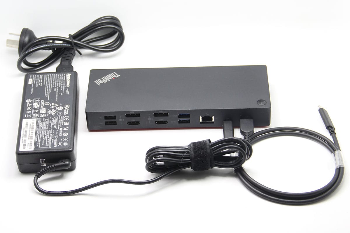 联想ThinkPad USB-C雷电3 Dock桌面型扩展坞WIN苹果系统接4K多屏 40AF Lenovo DUD9011D1