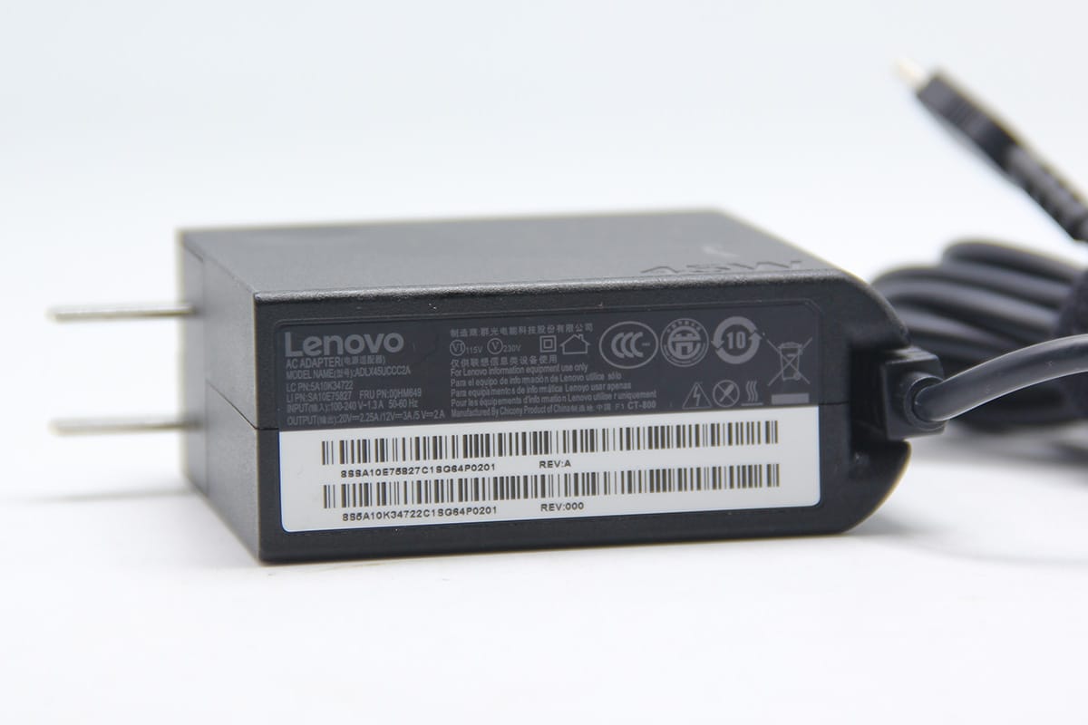 联想thinkpad电脑便携式USB-C电源充电器45W PD2.0多电压输出供电