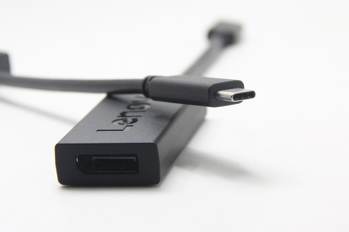 联想USB-C to DP雷电3全功能C转DP母口外接4k 60hz显示器手机iPad