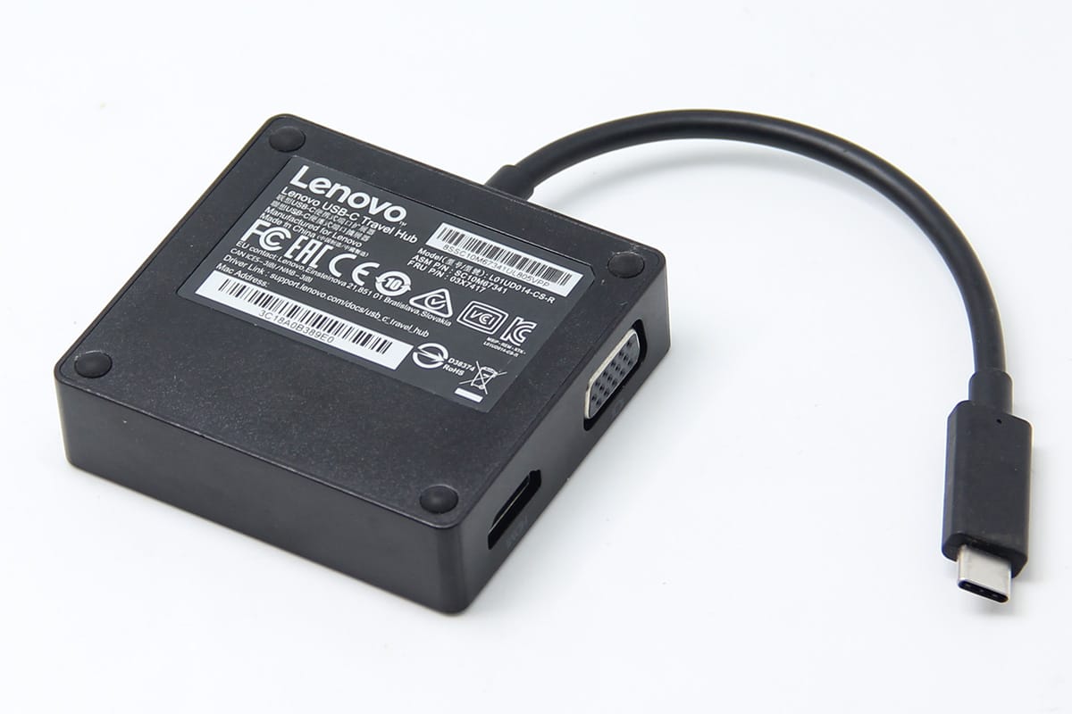 联想USB-C便携式端口扩展器travel hub 4X90M60793 USB转HDMI网口