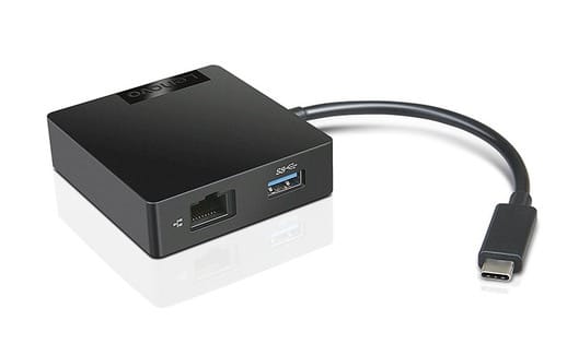 联想USB-C便携式端口扩展器travel hub 4X90M60793 USB转HDMI网口
