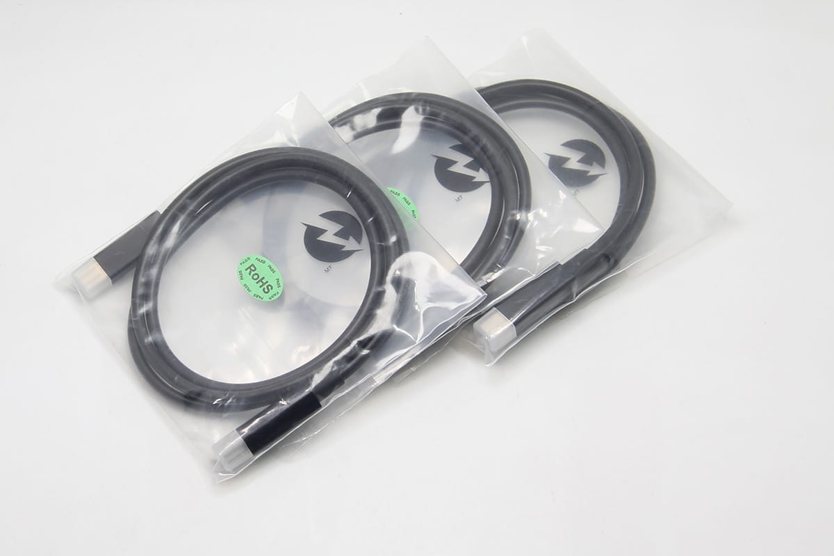苹果1米雷电2数据线Thunderbolt2高速传输20G雷雳口雷电硬盘盒连接线
