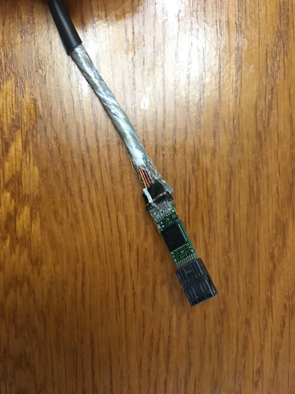 苹果1米雷电2数据线Thunderbolt2高速传输20G雷雳口雷电硬盘盒连接线
