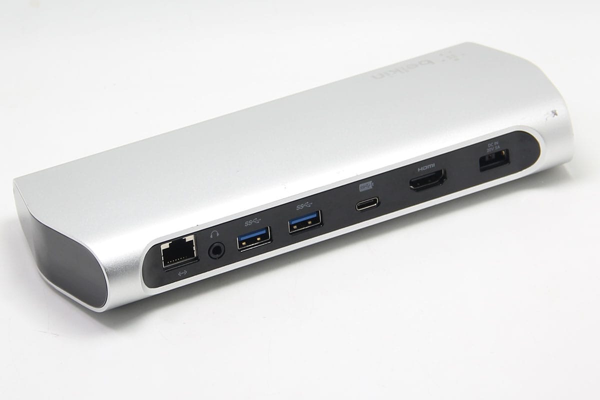 贝尔金belkin Express Dock HD F4U093 全功能C扩展坞PD 60瓦供电扩USB3.0 HDMI 耳机3.5mm 千兆网卡 贝尔金belkin Express Dock HD F4U093 全功能C扩展坞PD 60瓦供电扩USB3.0 HDMI 耳机3.5mm 千兆网卡