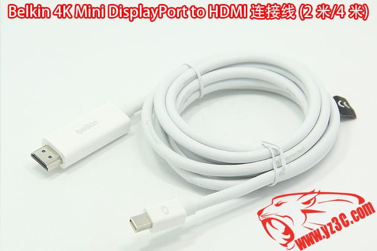 贝尔金苹果MAC电脑迷你Displayport to HDMI 高清4K连接线3D 2米 F2CD077yw2M-APL UPC 或 EAN 编号 : 745883701995
