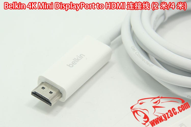 贝尔金苹果MAC电脑迷你Displayport to HDMI 高清4K连接线3D 2米 F2CD077yw2M-APL UPC 或 EAN 编号 : 745883701995