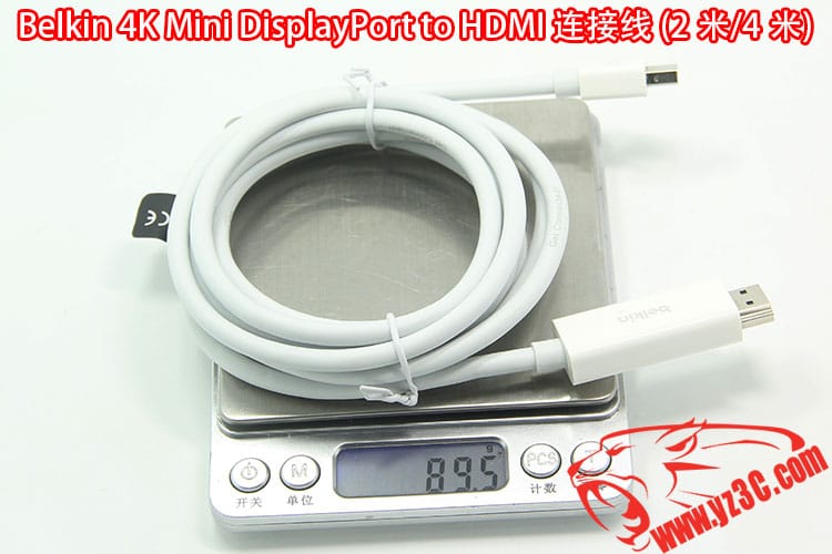 贝尔金苹果MAC电脑迷你Displayport to HDMI 高清4K连接线3D 2米 F2CD077yw2M-APL UPC 或 EAN 编号 : 745883701995