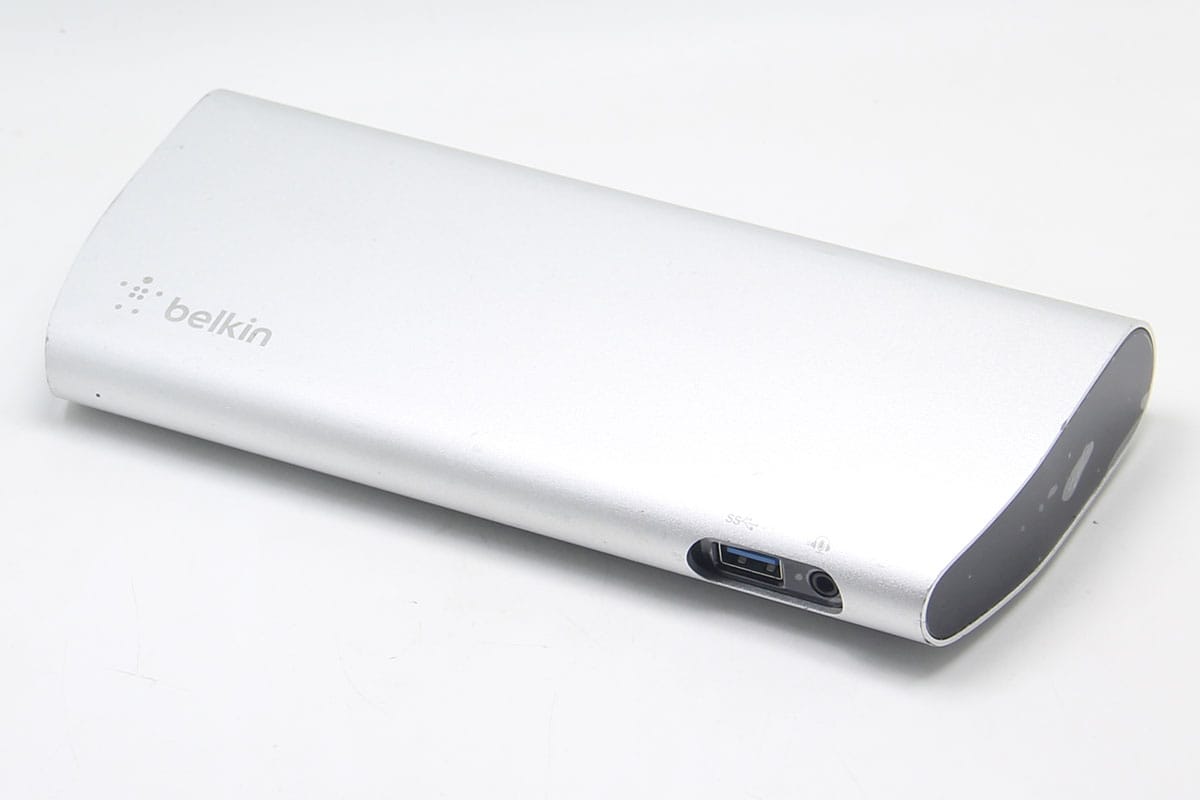 贝尔金雷电2 F4U085 扩展坞适用于老款的Macbookpro笔记本电脑外扩显示器USB3.0接口千兆网卡