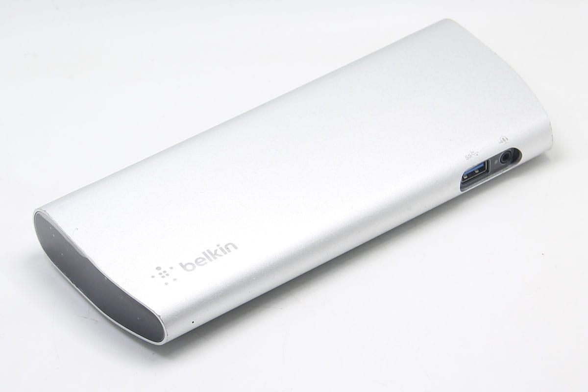 贝尔金雷电2 F4U085 扩展坞适用于老款的Macbookpro笔记本电脑外扩显示器USB3.0接口千兆网卡
