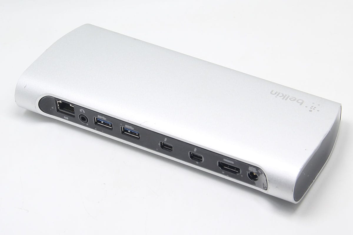 贝尔金雷电2 F4U085 扩展坞适用于老款的Macbookpro笔记本电脑外扩显示器USB3.0接口千兆网卡