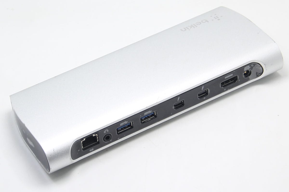 贝尔金雷电2 F4U085 扩展坞适用于老款的Macbookpro笔记本电脑外扩显示器USB3.0接口千兆网卡