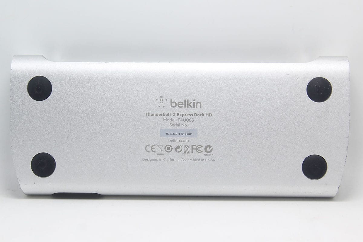 贝尔金雷电2 F4U085 扩展坞适用于老款的Macbookpro笔记本电脑外扩显示器USB3.0接口千兆网卡