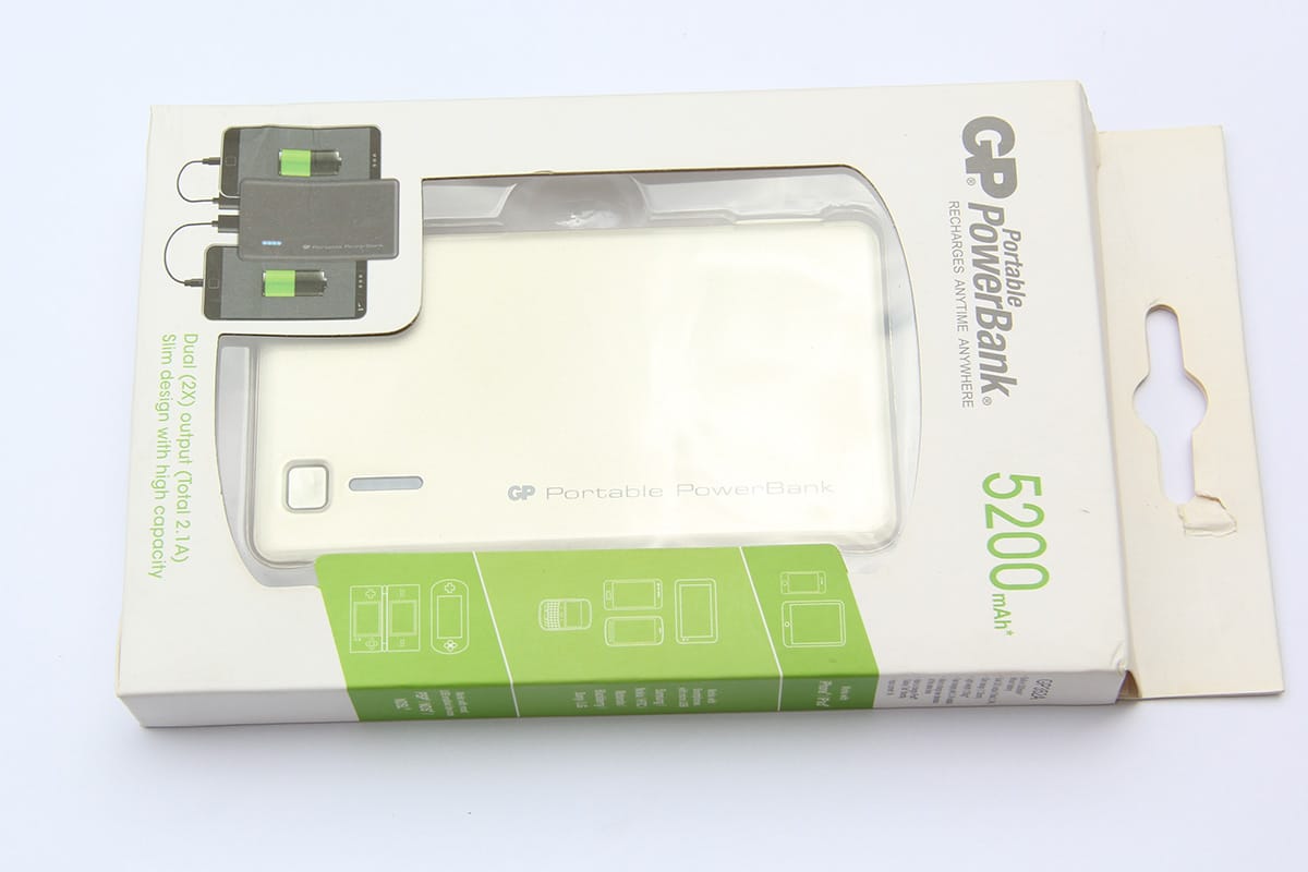 超霸GP充电宝Power Bank 5200mAh移动电源 GP352A GPACCX352009 GPGP352AGE-2B1