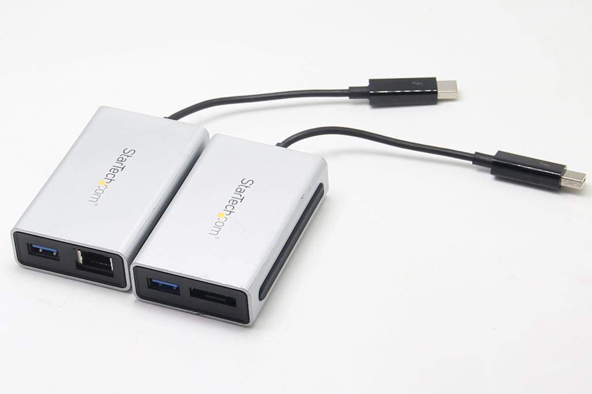 雷电2转USB3.0 千兆网卡TB2USB3GE TB2USB3ES esata 便携式转换器老款Mac电脑外扩接口 Thunderbolt 转千兆以太网加 USB 3.0 - Thunderbolt 适配器 为配备 Thunderbolt™ 的 MacBook® 或 Ultrabook™ 添加一个千兆以太网端口和一个 USB 3.0 集线器端口