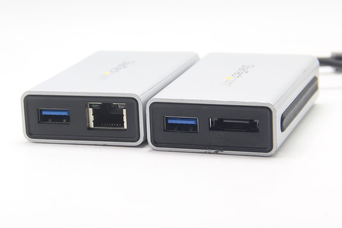 雷电2转USB3.0 千兆网卡TB2USB3GE TB2USB3ES esata 便携式转换器老款Mac电脑外扩接口 Thunderbolt 转千兆以太网加 USB 3.0 - Thunderbolt 适配器 为配备 Thunderbolt™ 的 MacBook® 或 Ultrabook™ 添加一个千兆以太网端口和一个 USB 3.0 集线器端口