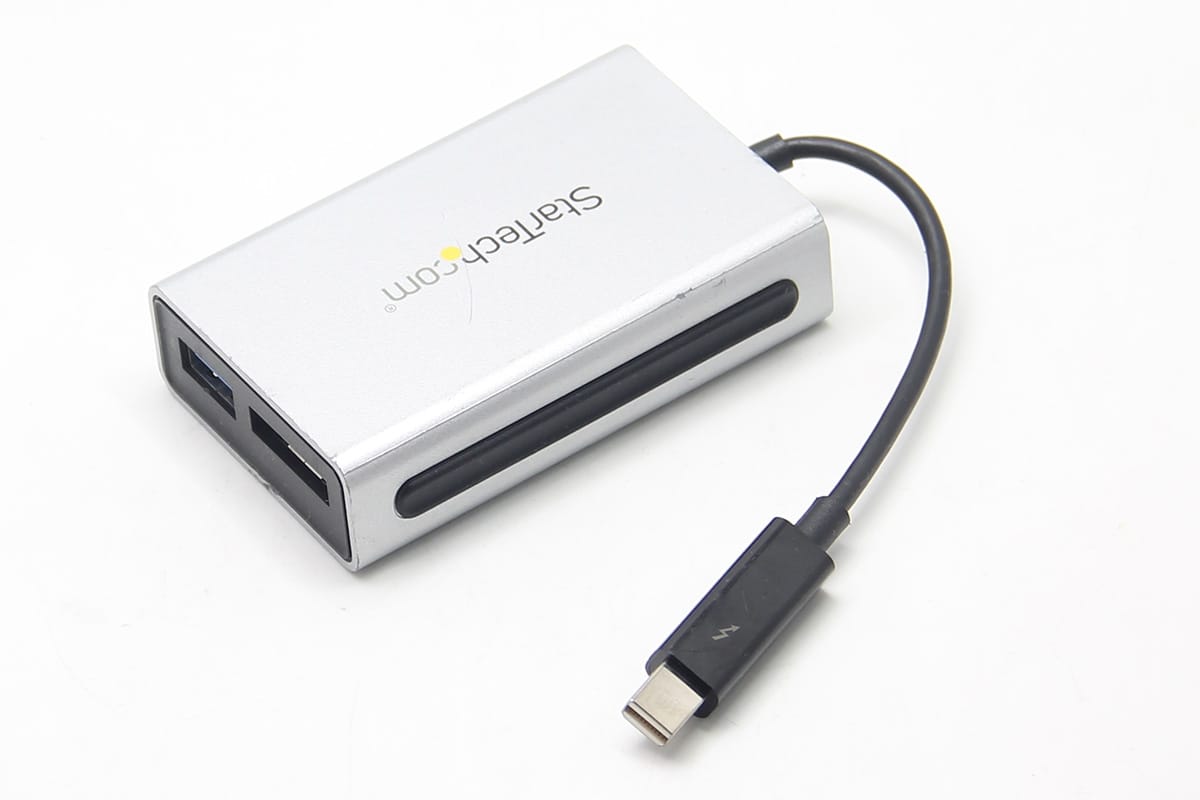 雷电2转USB3.0 千兆网卡TB2USB3GE TB2USB3ES esata 便携式转换器老款Mac电脑外扩接口 Thunderbolt 转千兆以太网加 USB 3.0 - Thunderbolt 适配器 为配备 Thunderbolt™ 的 MacBook® 或 Ultrabook™ 添加一个千兆以太网端口和一个 USB 3.0 集线器端口