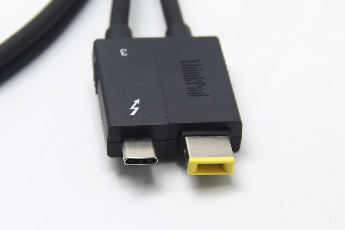  雷电3工作站扩展坞连接线 带直流电源分离电缆 40G 传输速率 Thinkpad Thunderbolt3 workstation dock split cable P/N：5C10V25713