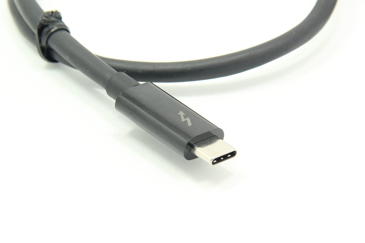 雷电3USB数据线Type-C公对公MacBook充电Thunderbolt 3连接线0.5米