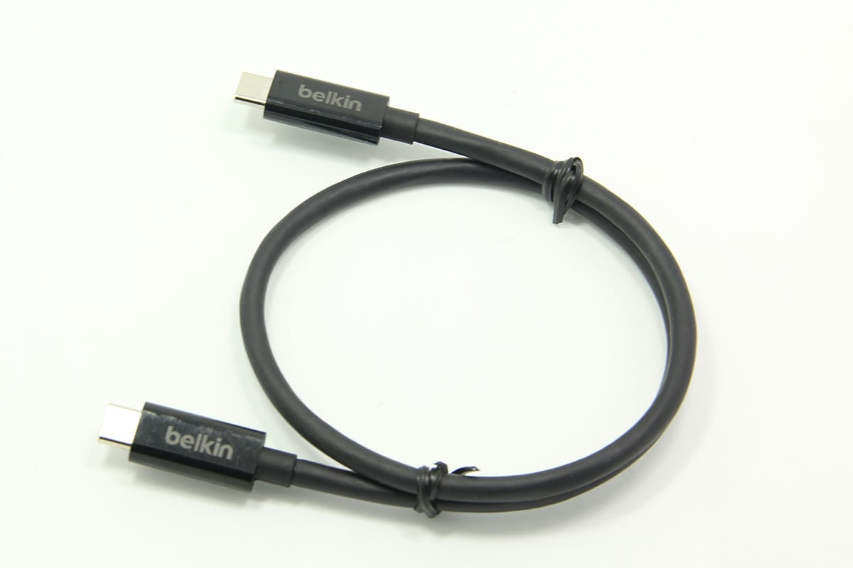 雷电3USB数据线Type-C公对公MacBook充电Thunderbolt 3连接线0.5米