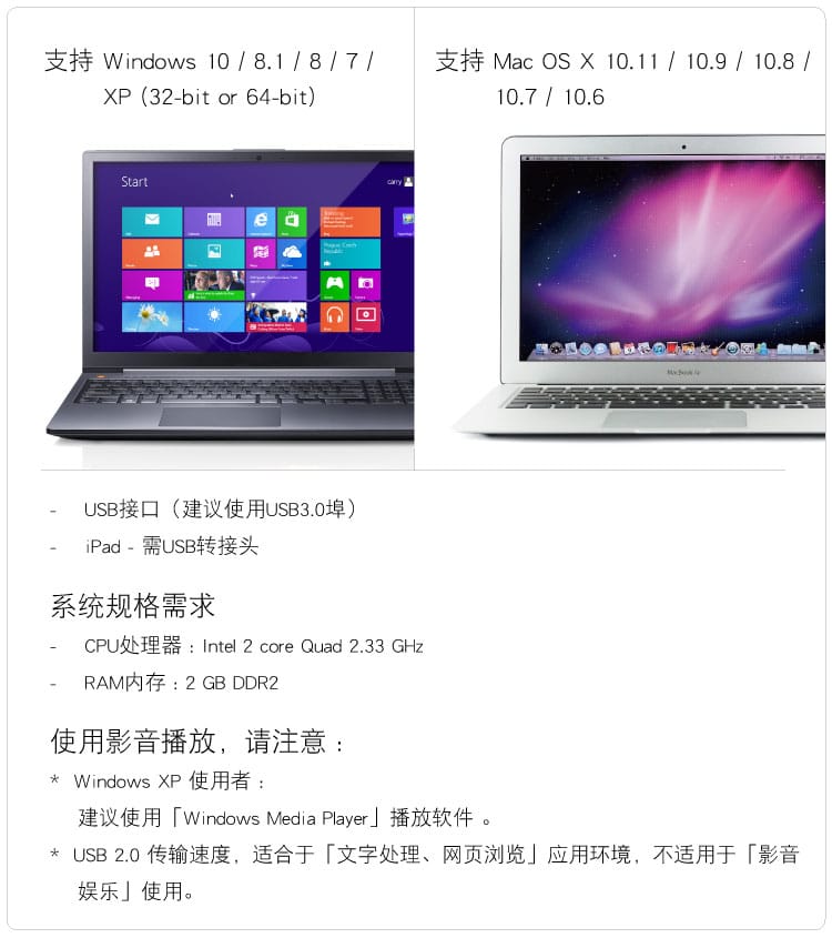 J5 create JUD500 USB 3.0外置扩展坞转HDMI VGA 支持苹果 WIN系统