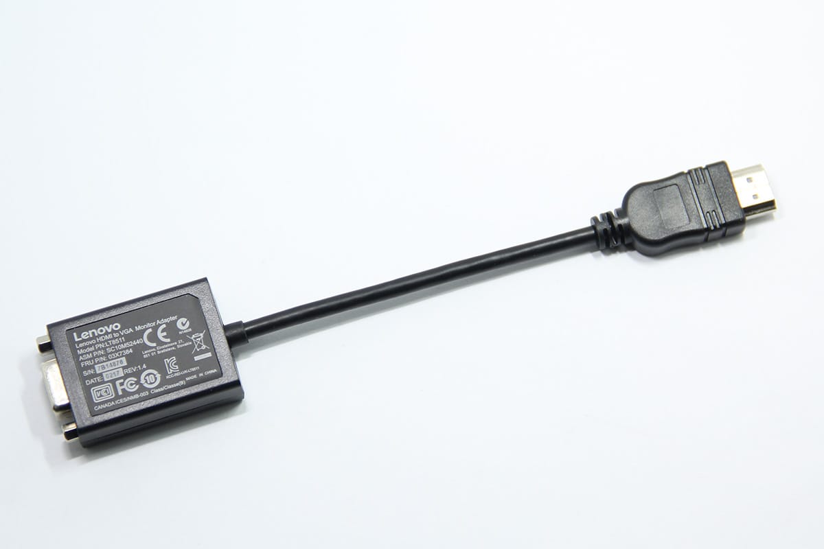 lenove HDMI to VGA Adapter联想原装标准HDMI转VGA线高清转换器笔记本电脑投影仪视频转接头0B47069 LT8511