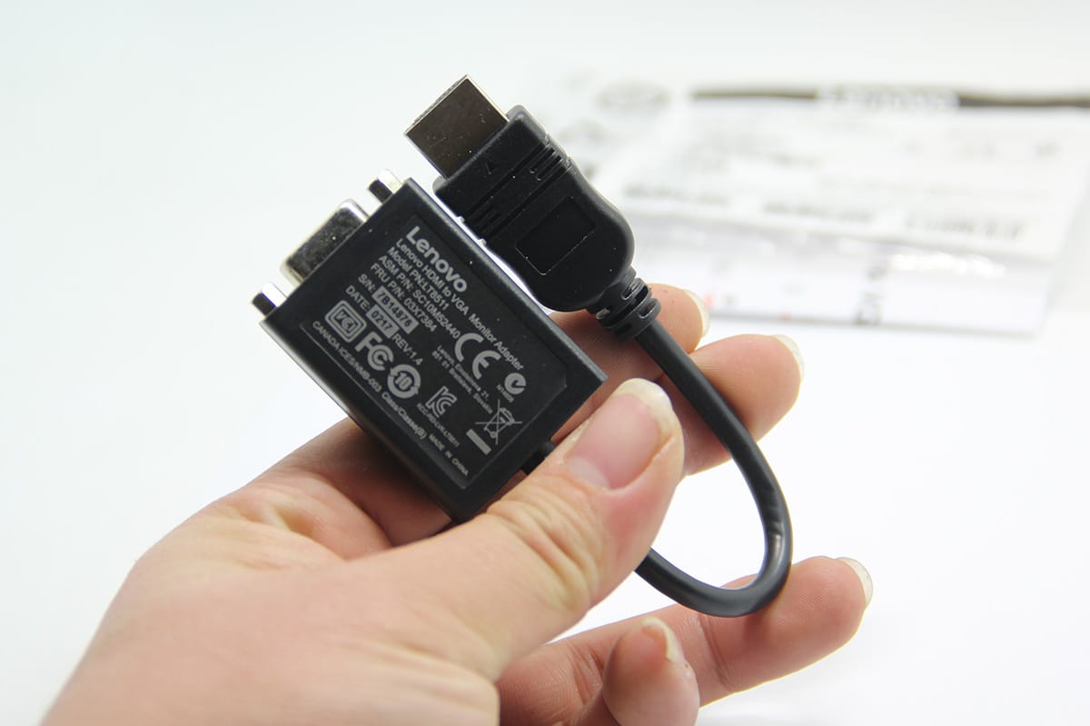lenove HDMI to VGA Adapter联想原装标准HDMI转VGA线高清转换器笔记本电脑投影仪视频转接头0B47069 LT8511