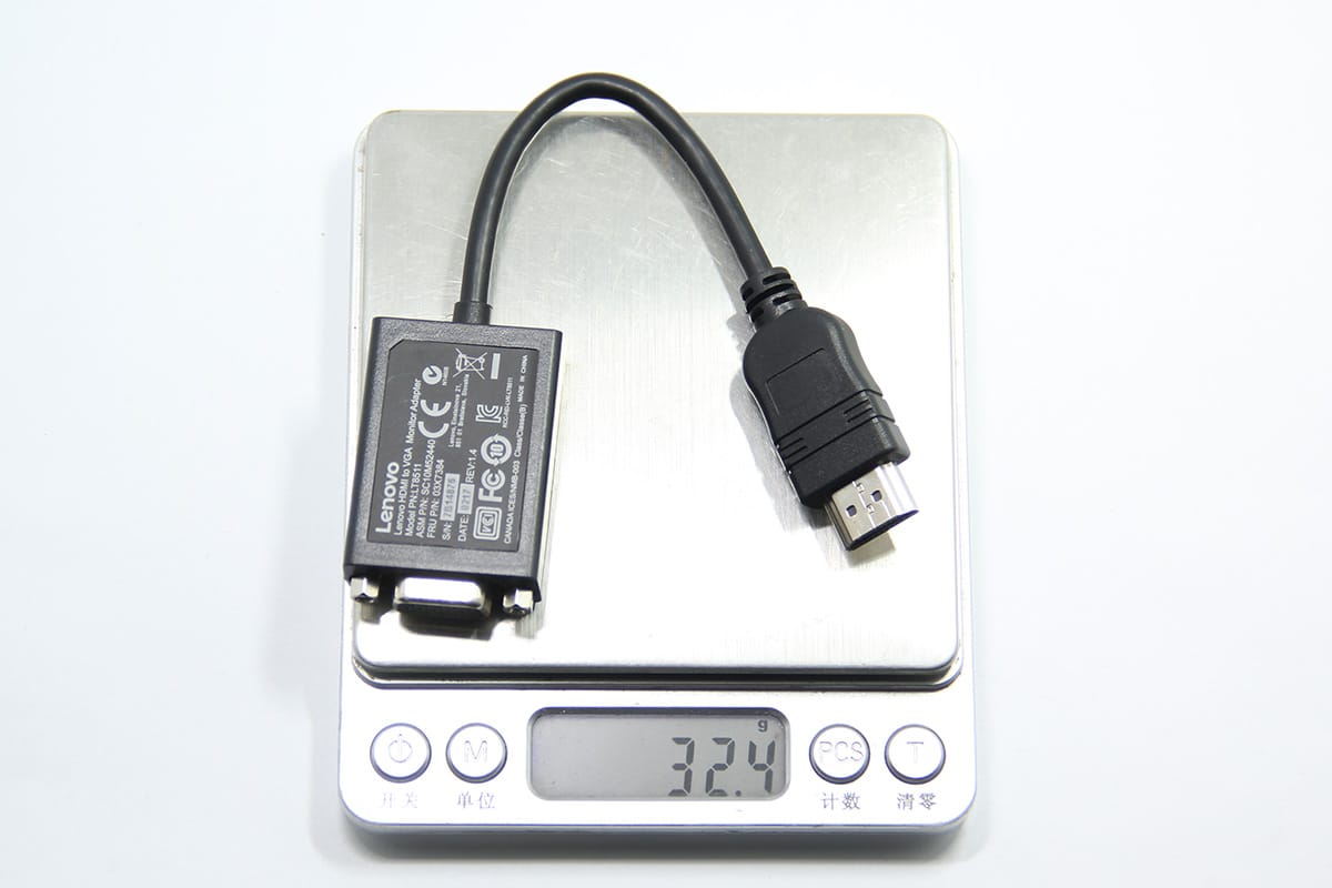 lenove HDMI to VGA Adapter联想原装标准HDMI转VGA线高清转换器笔记本电脑投影仪视频转接头0B47069 LT8511