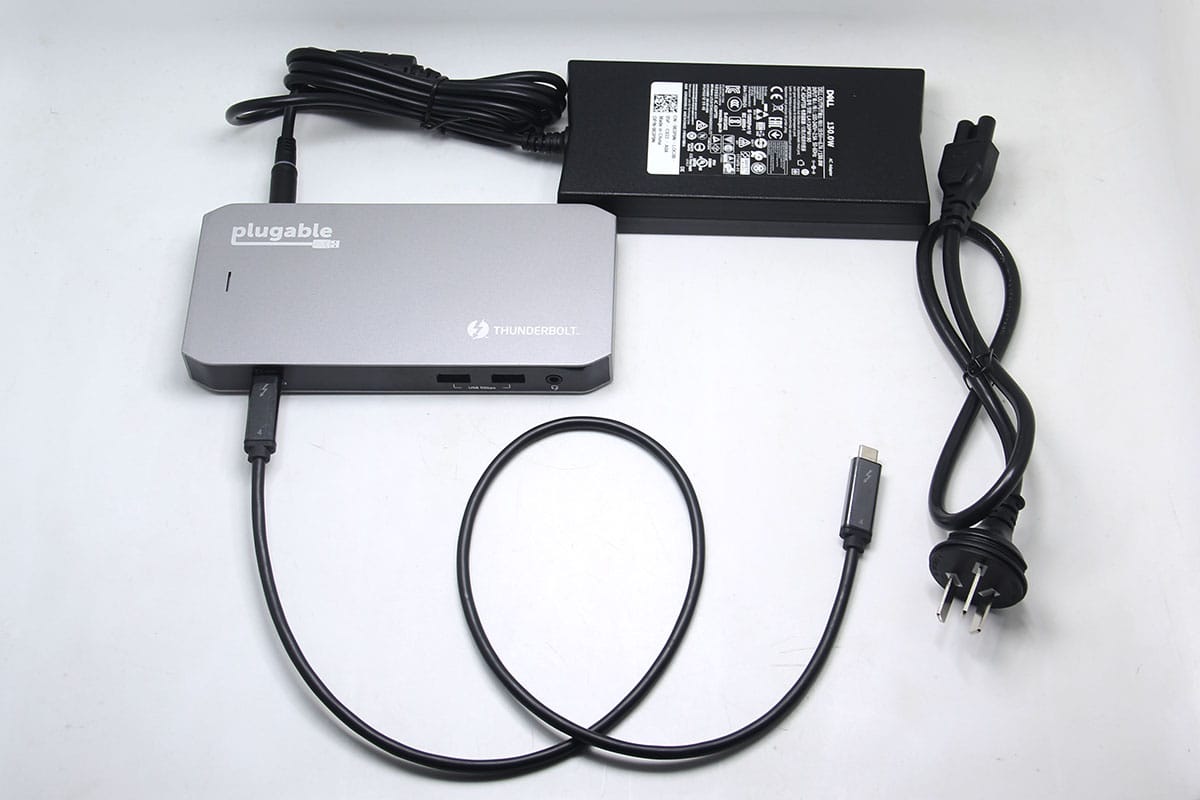 Plugable TBT3-UDC3 兼容雷电USB4全功能C扩展坞96瓦PD双4k Gen2 10G Mac
