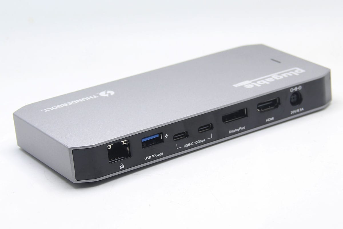Plugable TBT3-UDC3 兼容雷电USB4全功能C扩展坞96瓦PD双4k Gen2 10G Mac