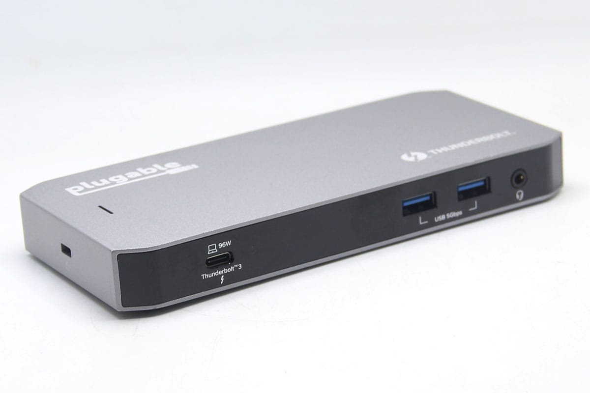 Plugable TBT3-UDC3 兼容雷电USB4全功能C扩展坞96瓦PD双4k Gen2 10G Mac