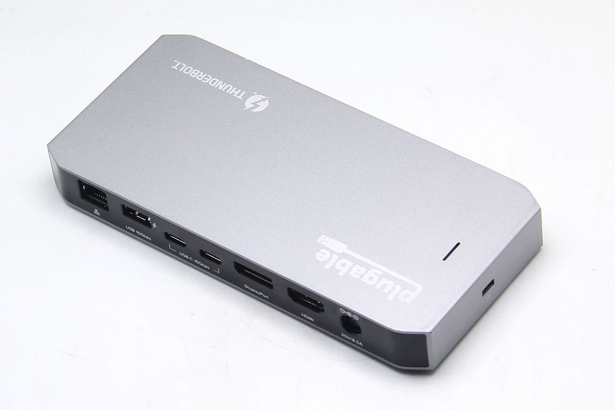 Plugable TBT3-UDC3 兼容雷电USB4全功能C扩展坞96瓦PD双4k Gen2 10G Mac