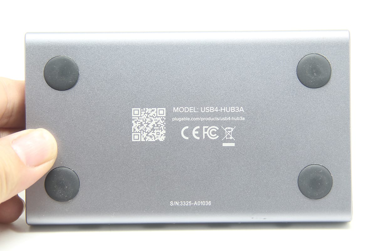 plugable USB4-HUB3A dock 1个雷电4扩3个雷电4 60瓦PD供电 USB3.2扩展坞