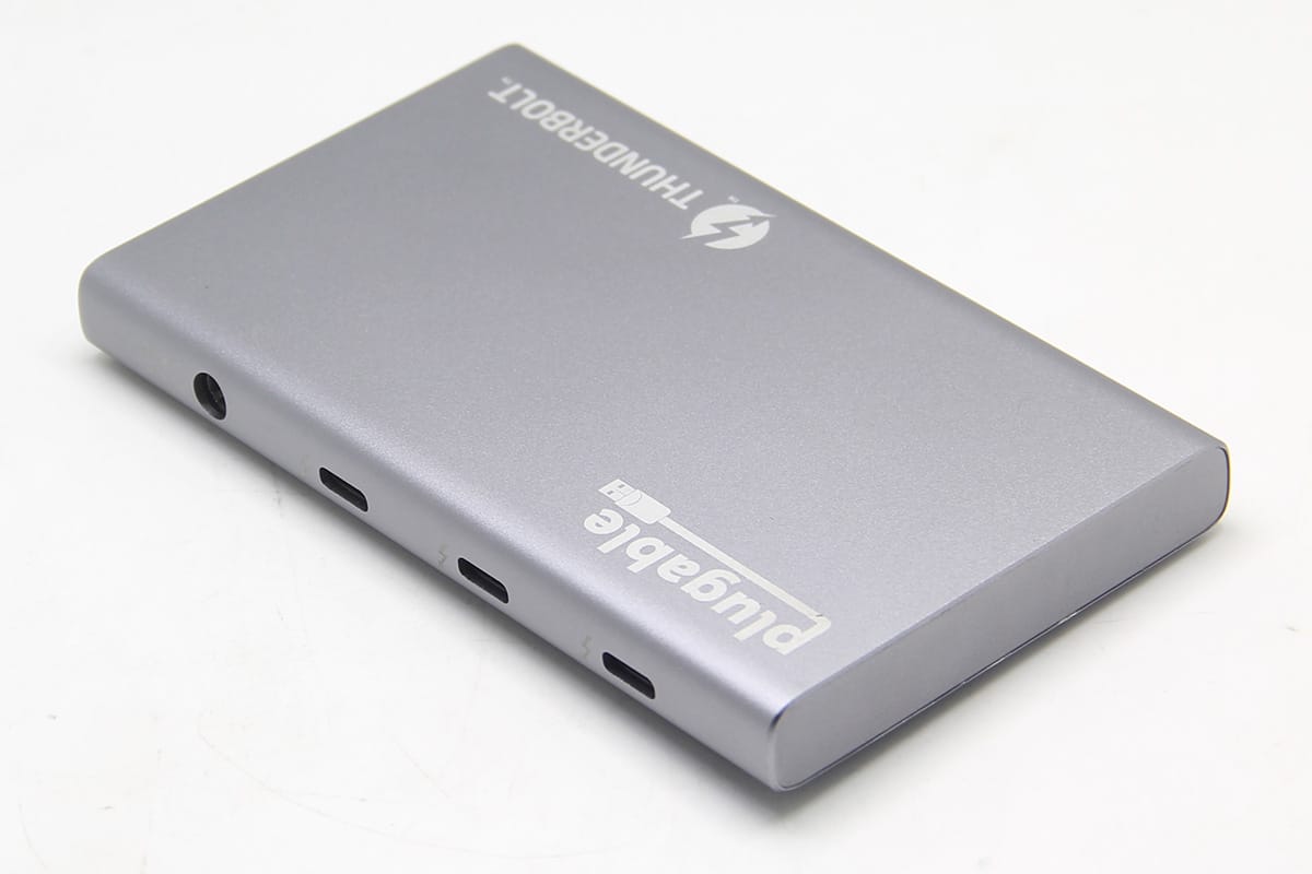plugable USB4-HUB3A dock 1个雷电4扩3个雷电4 60瓦PD供电 USB3.2扩展坞