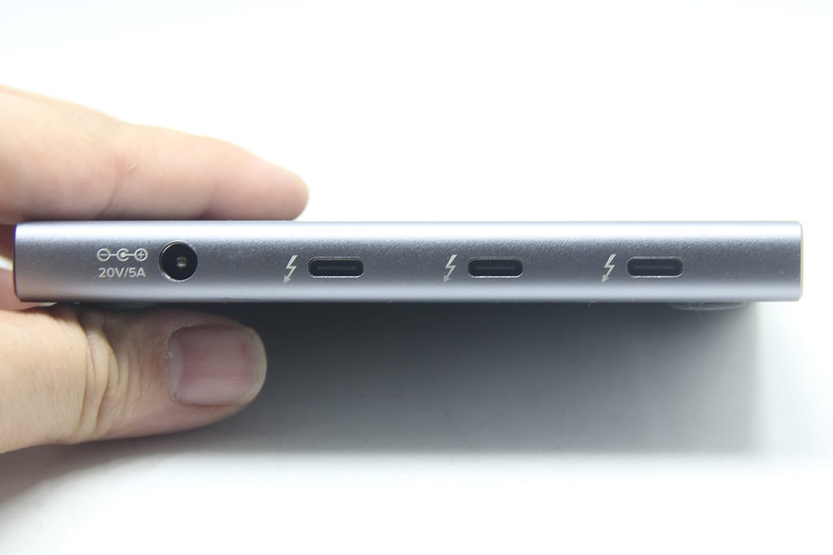 plugable USB4-HUB3A dock 1个雷电4扩3个雷电4 60瓦PD供电 USB3.2扩展坞