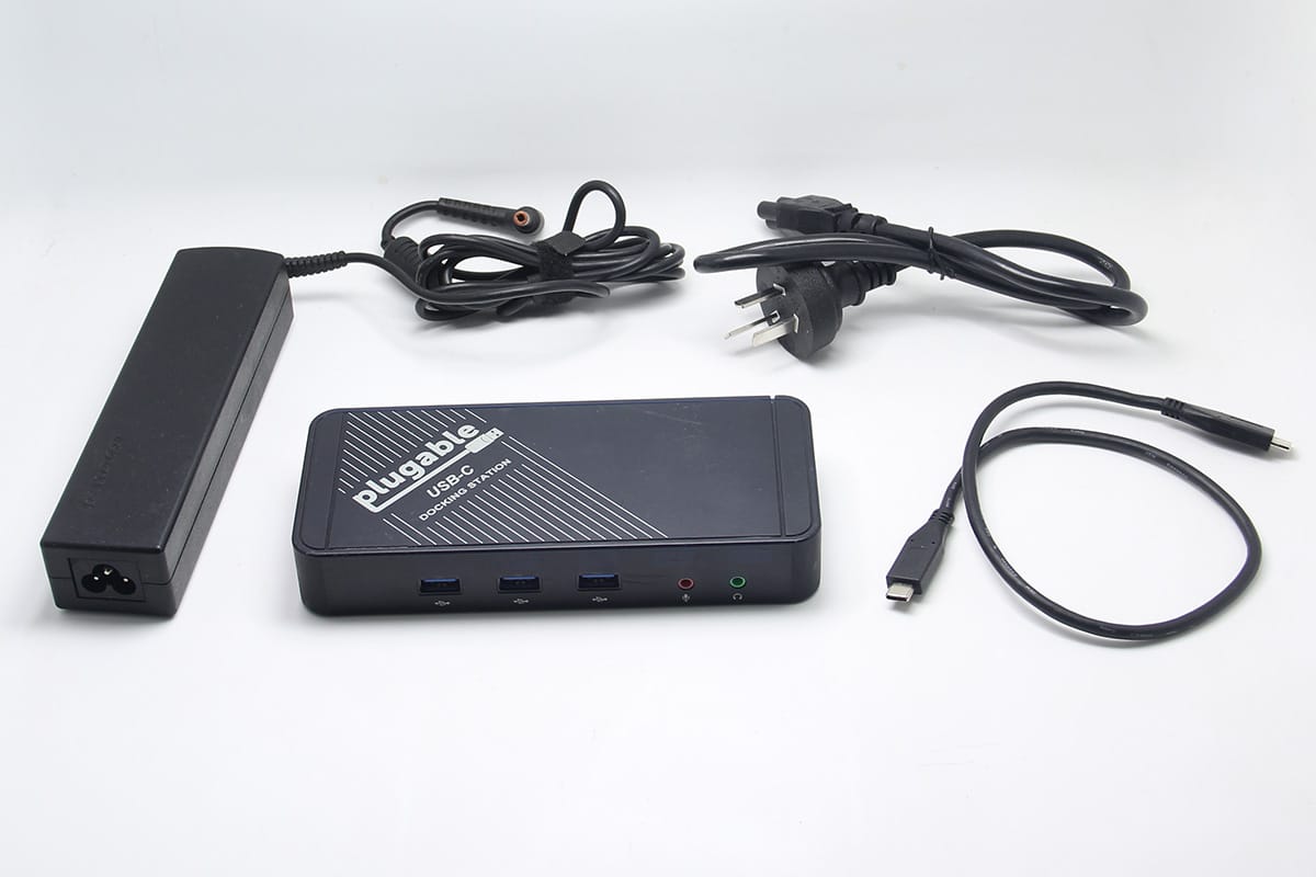 plugable全功能C usb-C扩展坞PD供电输出兼容雷电3/4电脑 安卓M1苹果外接网显USB