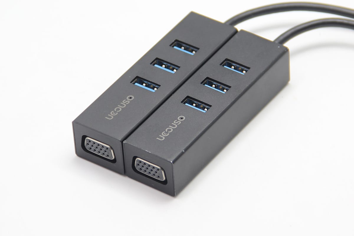 QacQoc UcoUso type-c转USB3.0 HUB RJ45 VGA HDMI适用Mac WIN