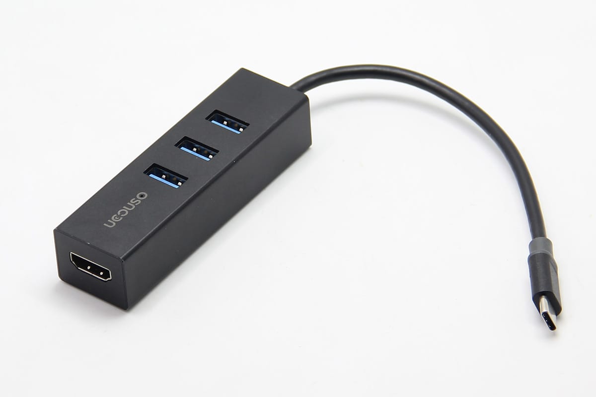 QacQoc UcoUso type-c转USB3.0 HUB RJ45 VGA HDMI适用Mac WIN